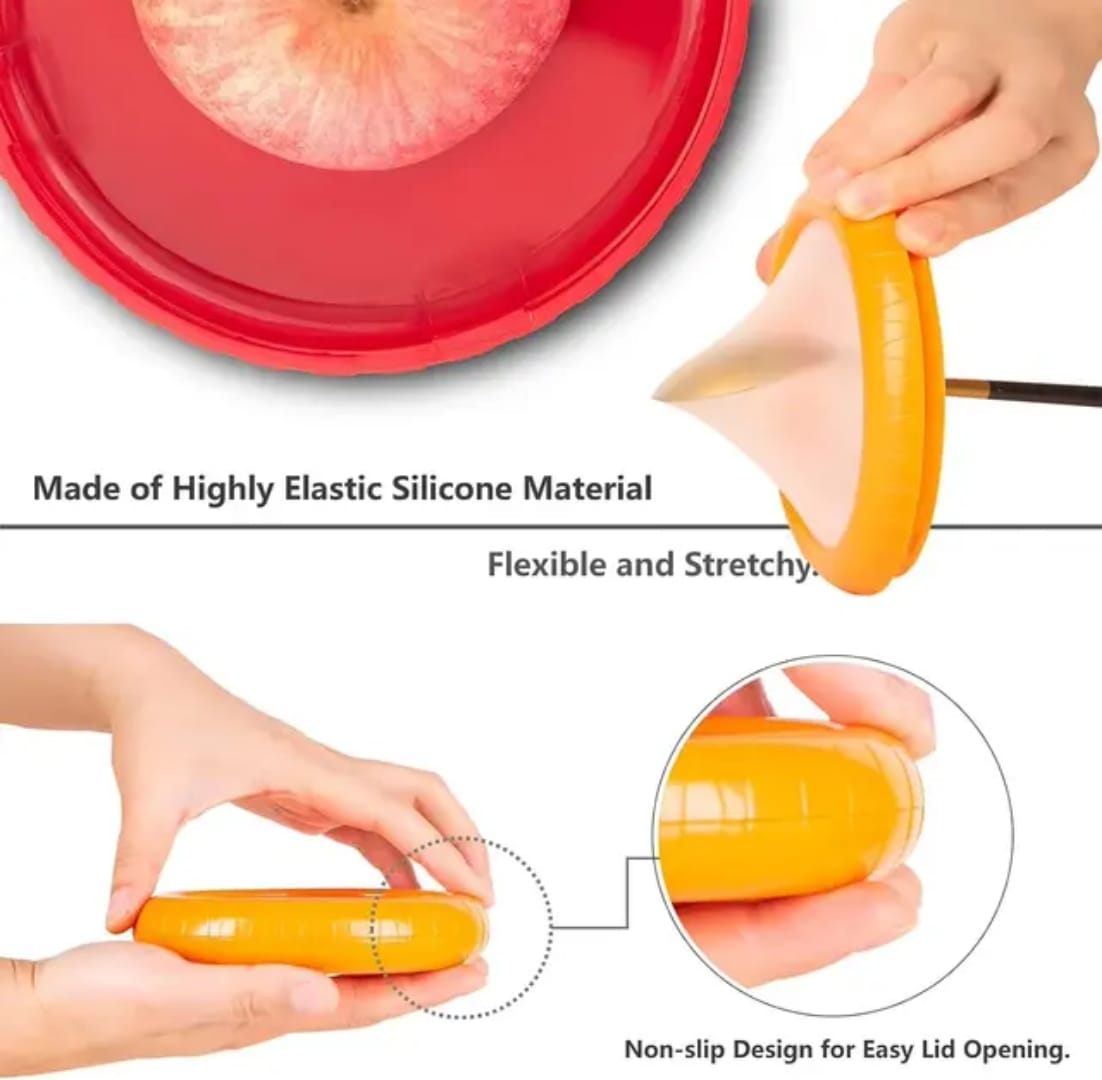 Silicone Fruit Boxes - Set of 4 for Lemon, Onion, Tomato & Avocado - Eaze Mart