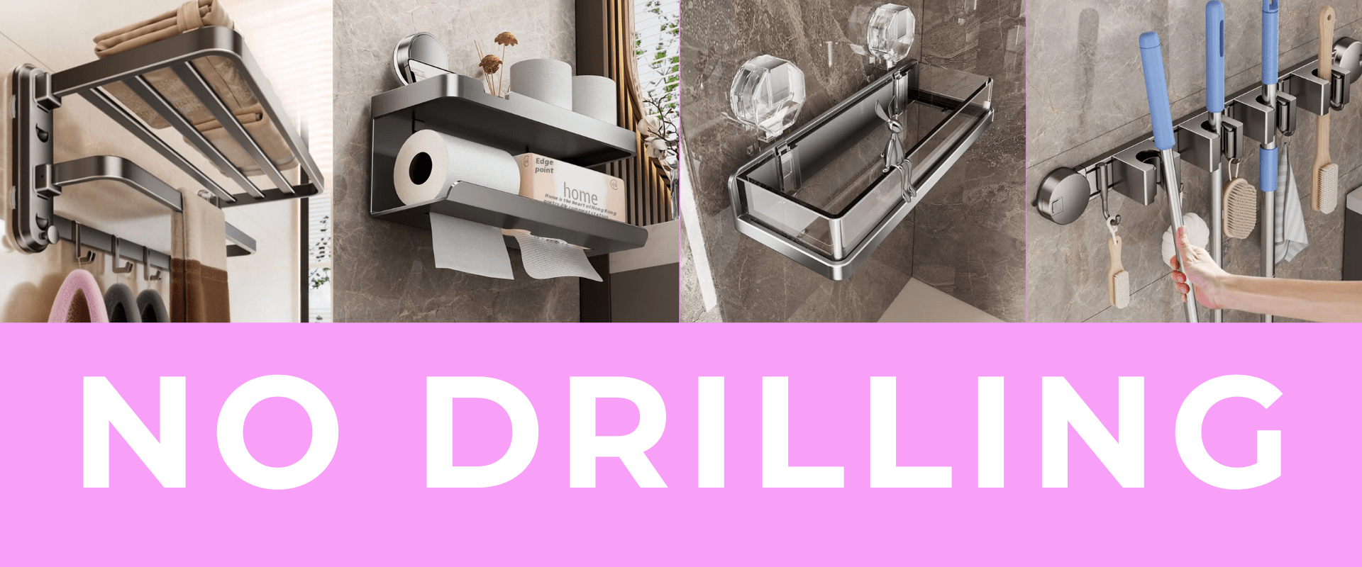 Suction Cups bathroom Set - Eaze Mart