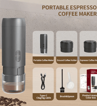 2 - in - 1 Portable Coffee Machine – Capsule & Ground | Rechargeable Espresso Maker - Eaze Mart