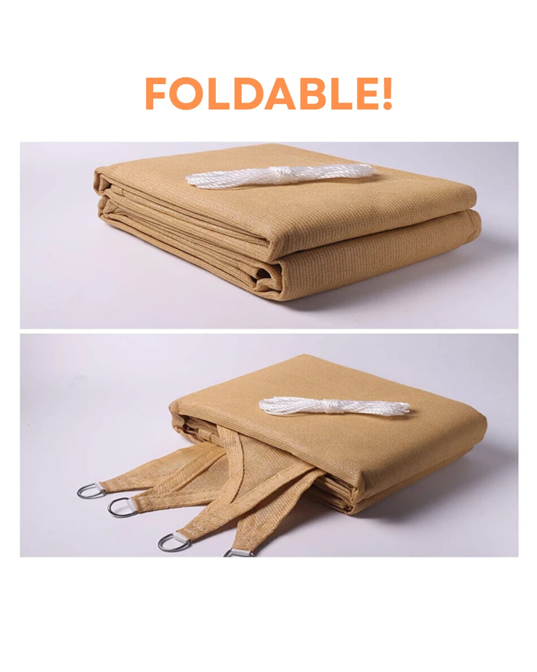 HDPE Rectangle Shade Sail – 98% UV Protection