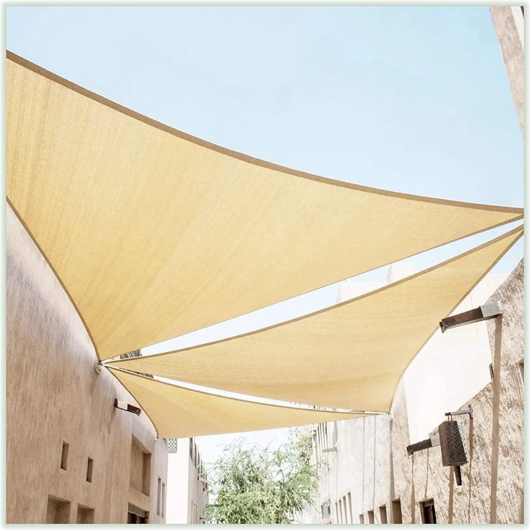 HDPE Triangle Shade Sail – 98% UV Protection