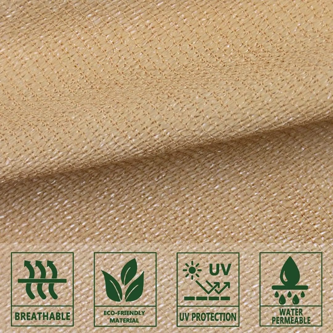 HDPE Triangle Shade Sail – 98% UV Protection