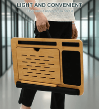 Bamboo Portable Laptop Desk - Eaze Mart