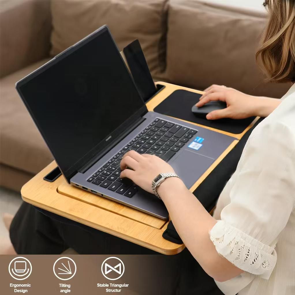 Bamboo Portable Laptop Desk - Eaze Mart