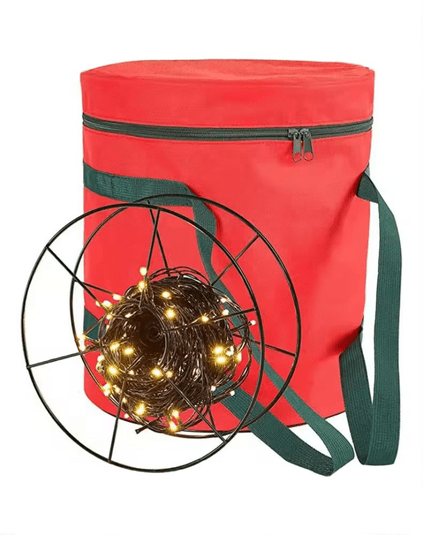 Christmas Lights Storage Bag – Heavy Duty Oxford | Dust - Free Holiday Storage - Eaze Mart