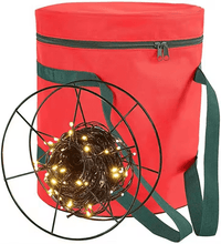 Christmas Lights Storage Bag – Heavy Duty Oxford | Dust - Free Holiday Storage - Eaze Mart