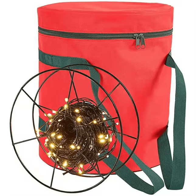 Christmas Lights Storage Bag – Heavy Duty Oxford | Dust - Free Holiday Storage - Eaze Mart