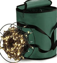 Christmas Lights Storage Bag – Heavy Duty Oxford | Dust - Free Holiday Storage - Eaze Mart