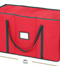 Christmas Ornament Organizer – 5 Trays with Dividers & Extra Pockets - Eaze Mart