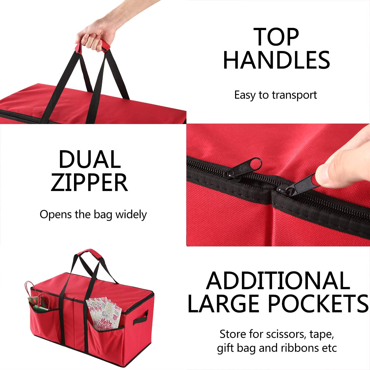 Christmas Ornament Storage Bag - Eaze Mart
