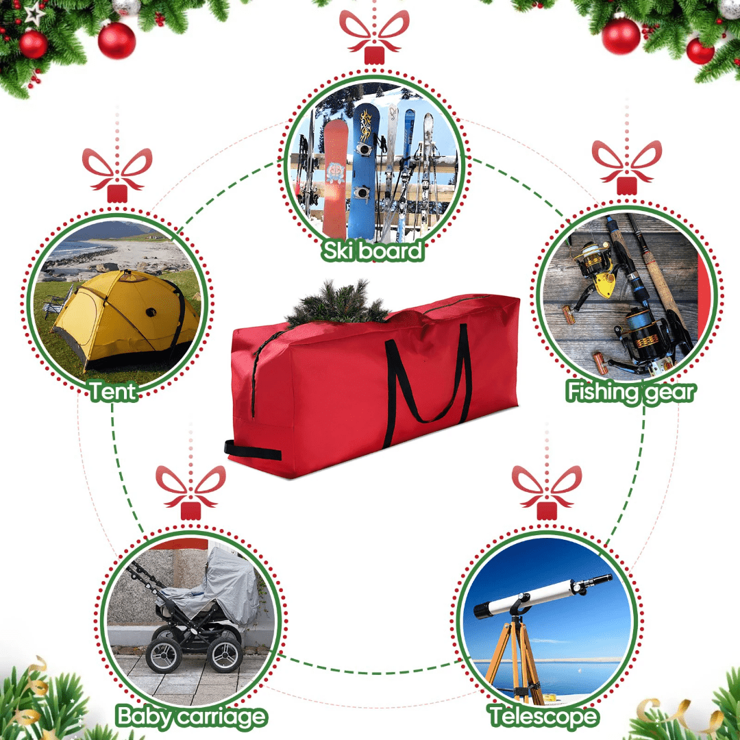 Christmas Tree Storage Bag – Heavy Duty Oxford | Waterproof & Tear Resistant - Eaze Mart