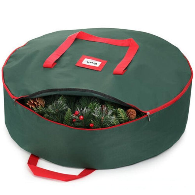 Christmas Wreath Storage Bag – Oxford Material with Label | Multiple Sizes & Colors - Eaze Mart