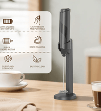Electric Milk Frother – Battery Operated Handheld Foam Maker - Eaze Mart
