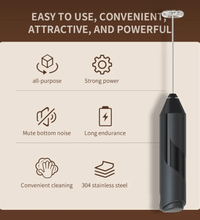Electric Milk Frother – Battery Operated Handheld Foam Maker - Eaze Mart