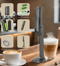 Electric Milk Frother – Battery Operated Handheld Foam Maker - Eaze Mart