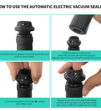 Electric Wine Opener Gift Set – Full Kit with Stoppers, Pourer, Foil Cutter & Pump - Eaze Mart