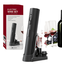 Electric Wine Opener Gift Set – Full Kit with Stoppers, Pourer, Foil Cutter & Pump - Eaze Mart