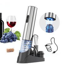 Electric Wine Set – Full Kit with Stoppers, Pourer, Foil Cutter & Pump - Eaze Mart