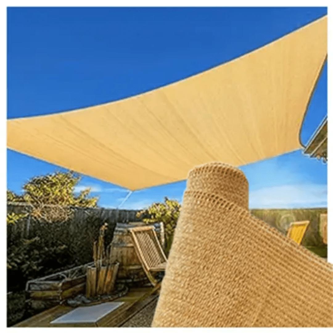 HDPE Rectangle Shade Sail – 98% UV Protection - Eaze Mart