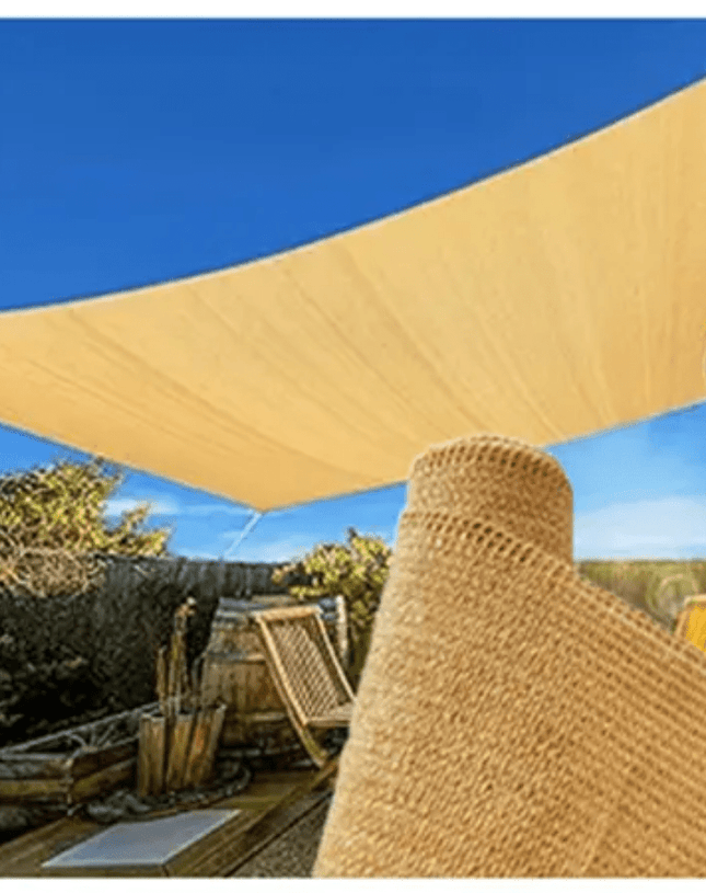 HDPE Rectangle Shade Sail – 98% UV Protection - Eaze Mart