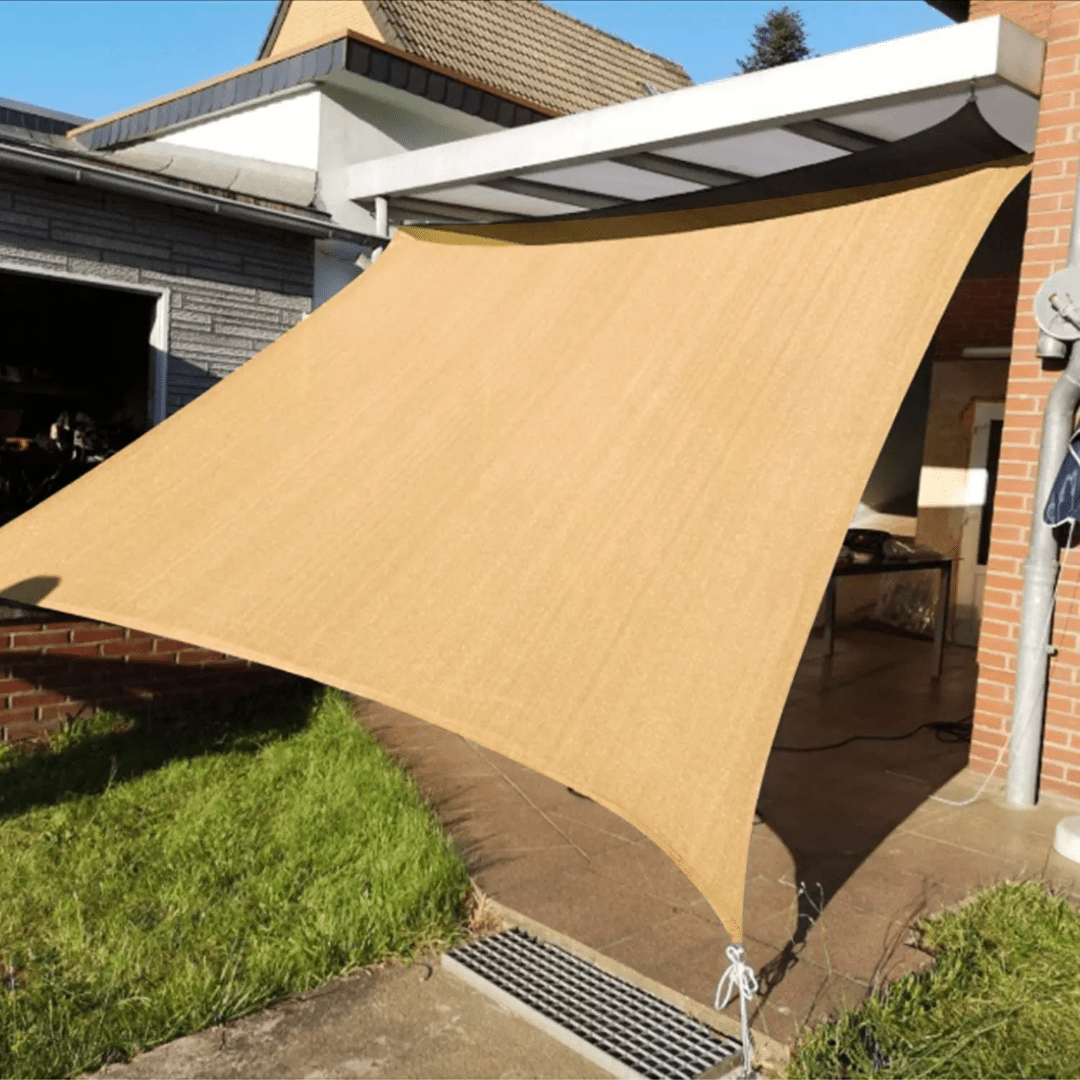 HDPE Square Shade Sail – 98% UV Protection - Eaze Mart
