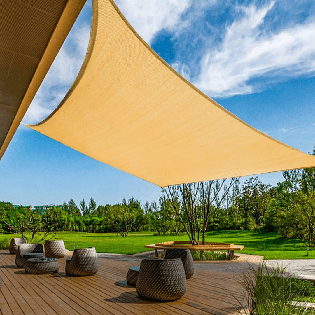 HDPE Square Shade Sail – 98% UV Protection - Eaze Mart
