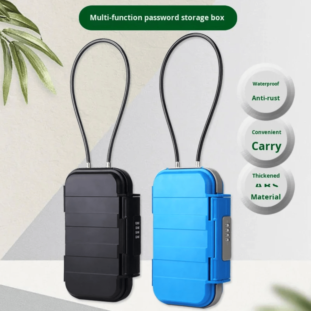 Portable Safe Lock Box – Waterproof Storage with Combination Lock - Eaze Mart