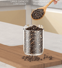 Rechargeable Electric Grinder Set – Black & White, Adjustable Coarseness (2pcs) - Eaze Mart