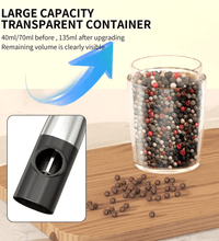 Rechargeable Electric Salt & Pepper Grinder Set – Stainless Steel, Adjustable Coarseness (2pcs) - Eaze Mart
