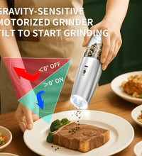 Rechargeable Electric Salt & Pepper Grinder Set – Stainless Steel, Adjustable Coarseness (2pcs) - Eaze Mart