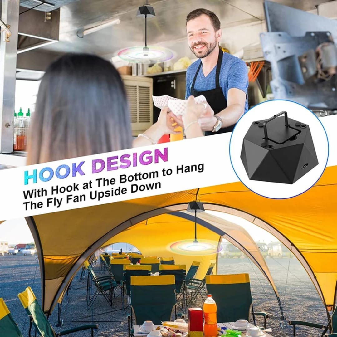 Rechargeable Fly Fan 🔥 Buy 2 or More & Get 10% OFF – Discount Applied at Checkout! - Eaze Mart