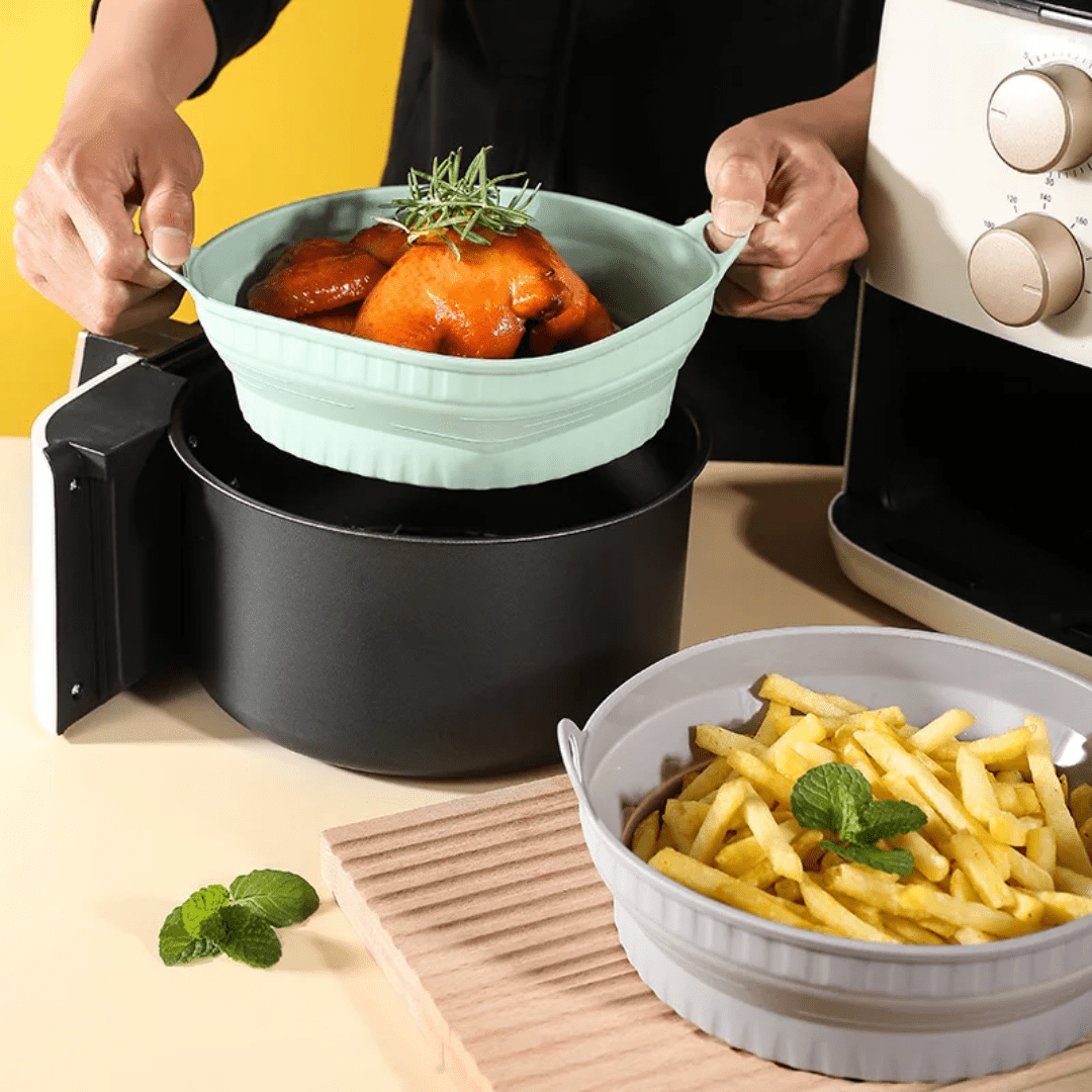 Reusable Silicone Air Fryer Basket - Eaze Mart