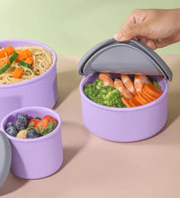 Silicone Lunch Box Set – 4 Pieces (Multiple Colors) - Eaze Mart
