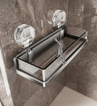 Suction Cup Bathroom Organizer Set – 4 Piece Aluminum Rack Bundle - Eaze Mart