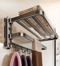 Suction Cup Bathroom Organizer Set – 4 Piece Aluminum Rack Bundle - Eaze Mart