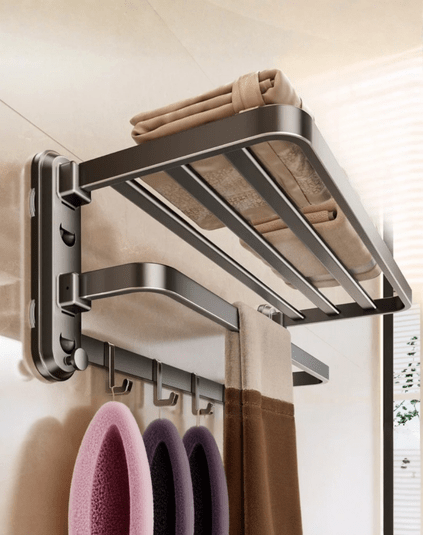 Suction Cup Bathroom Organizer Set – 4 Piece Aluminum Rack Bundle - Eaze Mart