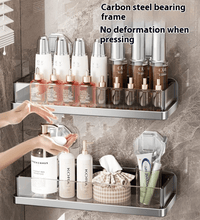 Suction Cup Bathroom Organizer Set – 4 Piece Aluminum Rack Bundle - Eaze Mart