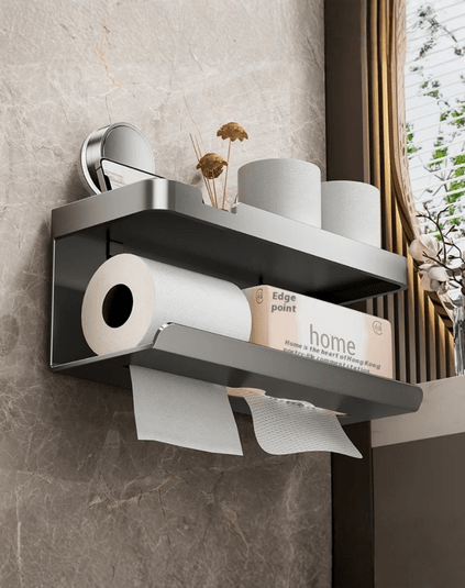 Suction Cup Bathroom Organizer Set – 4 Piece Aluminum Rack Bundle - Eaze Mart