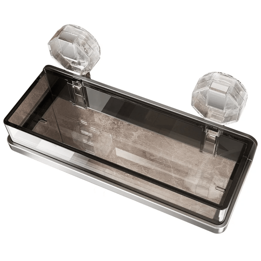 Suction Cup Storage Basket Rack - Eaze Mart