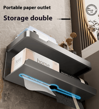 Suction Cup Tissue Holder with Shelf - Eaze Mart