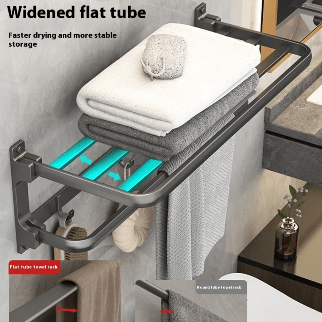 Suction Cup Towel Rack - 60cm - Eaze Mart