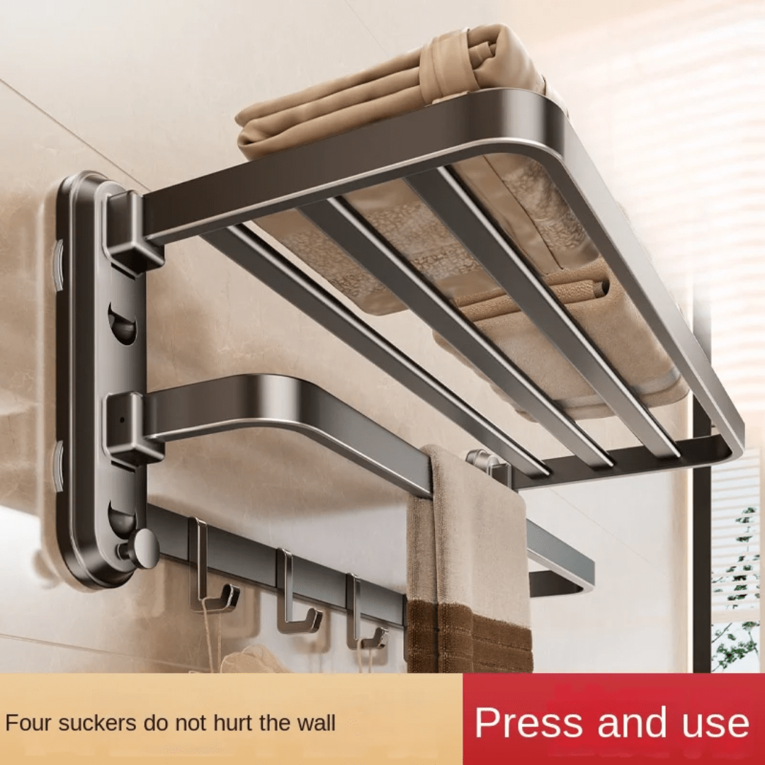 Suction Cup Towel Rack - 60cm - Eaze Mart