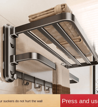 Suction Cup Towel Rack - 60cm - Eaze Mart