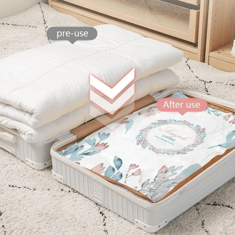 Vacuum Storage Bags Set (3 Bags + Electric Pump) - Eaze Mart