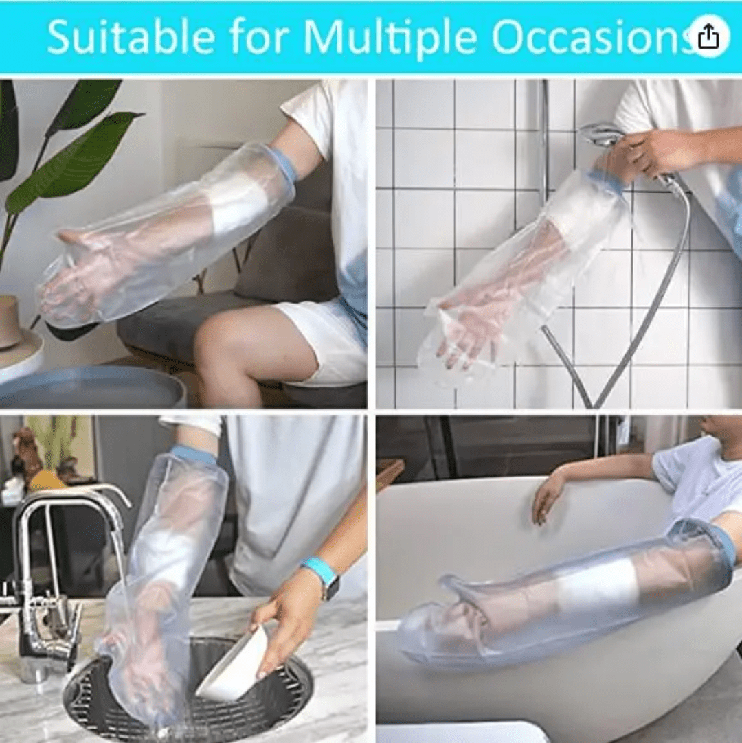 Waterproof Cast Cover – Reusable Shower & Water Activity Protector for Arm & Hand - Eaze Mart