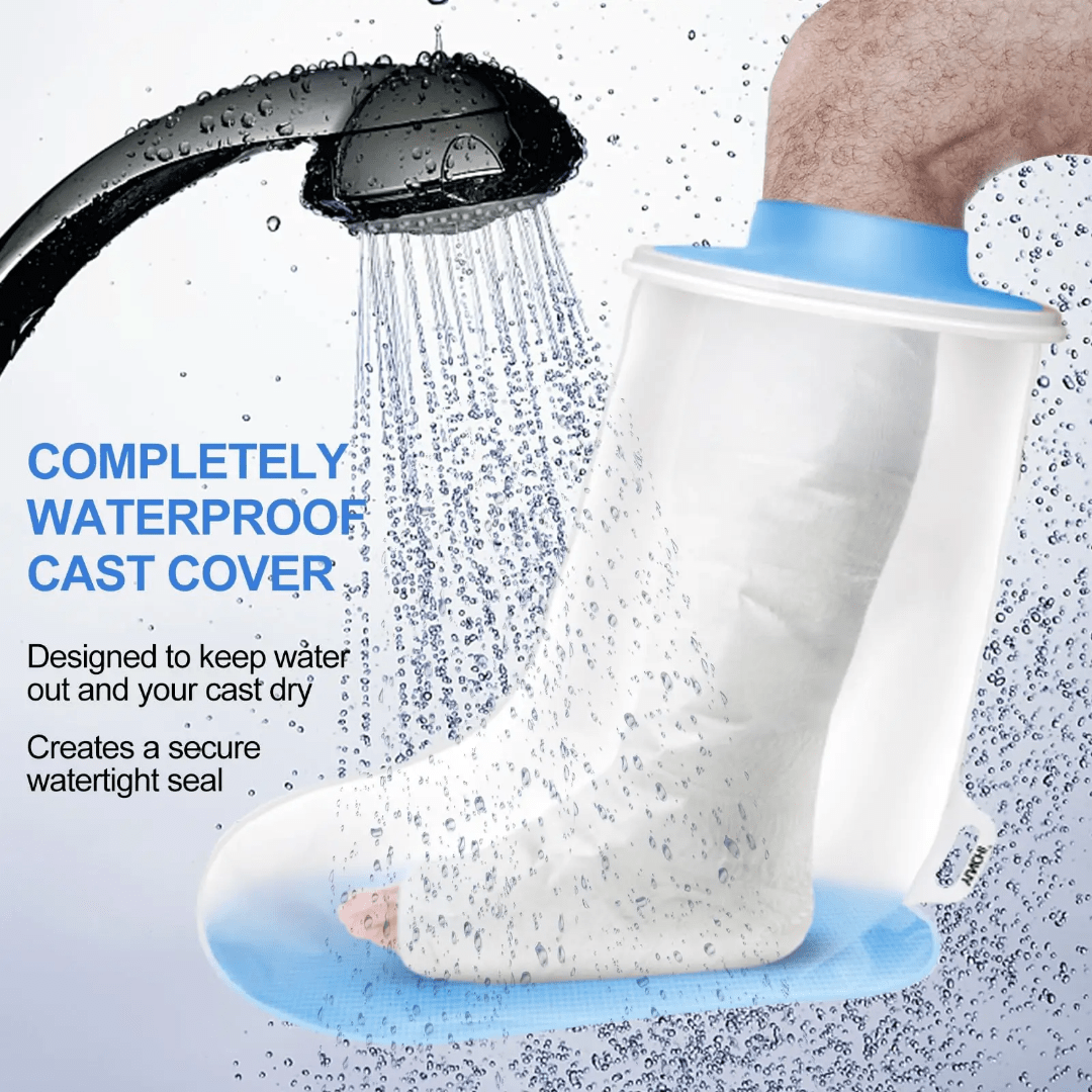 Waterproof Cast Cover – Reusable Shower & Water Activity Protector for Leg & Foot - Eaze Mart