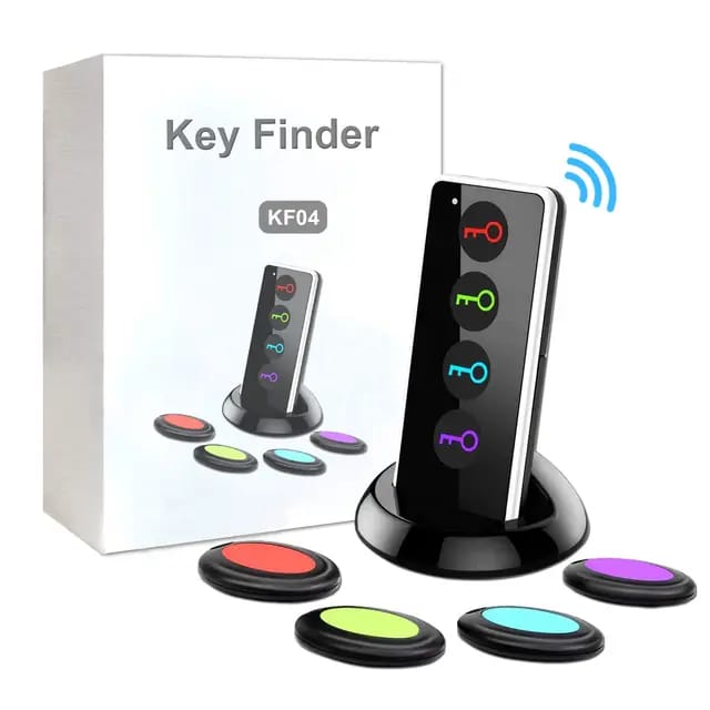 Wireless Key Finder with Remote – 4 Receivers, LED Lights & 40m Range - Eaze Mart