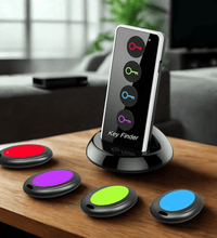 Wireless Key Finder with Remote – 4 Receivers, LED Lights & 40m Range - Eaze Mart